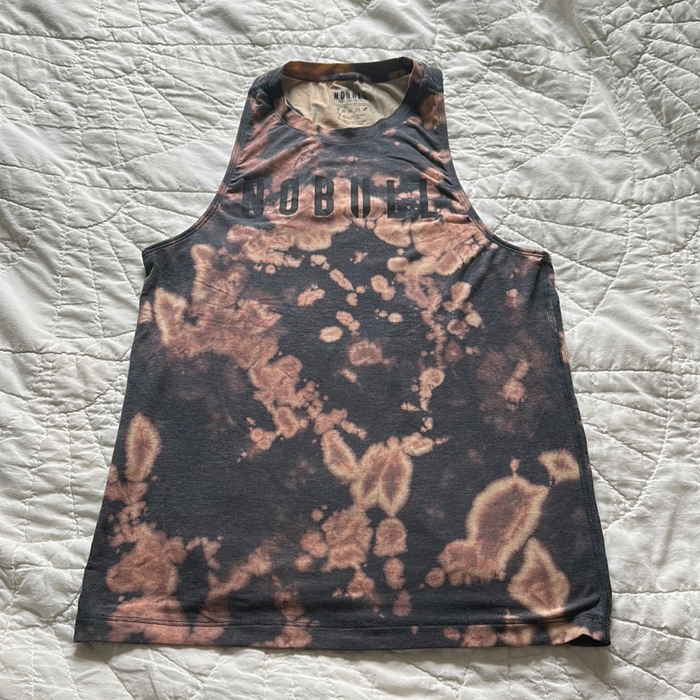Nobull tie die high neck muscle tank